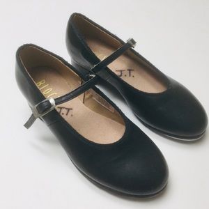 BLOCH - YOUNG GIRLS - SIZE 13 NARROW - BLACK - MARY JANE - TAP DANCE SHOES